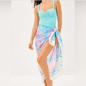 Lilly Pulizter GWP Pareo in Multi Roar Of The Seas Engineered